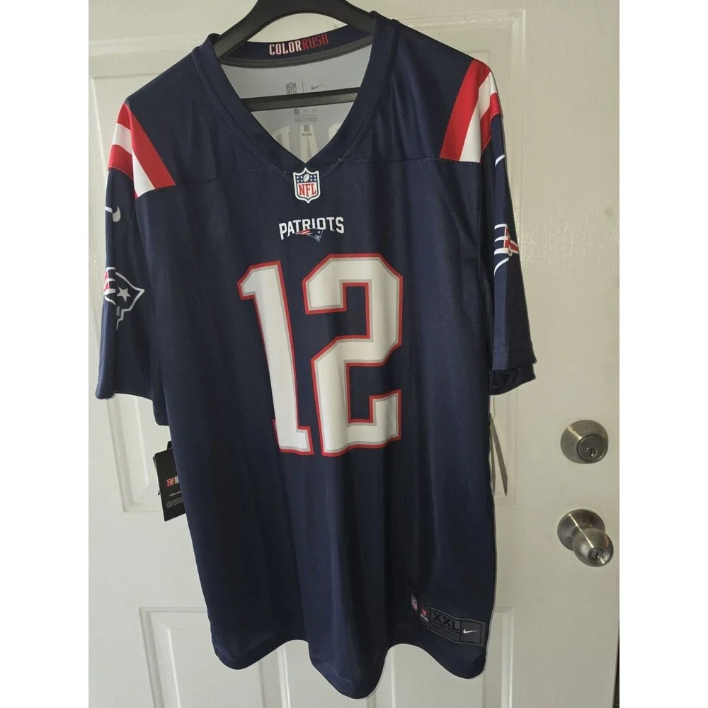 New England Patriots Tom Brady #12 Nike NFL Color Rush Legend Jersey Men XXL NEW